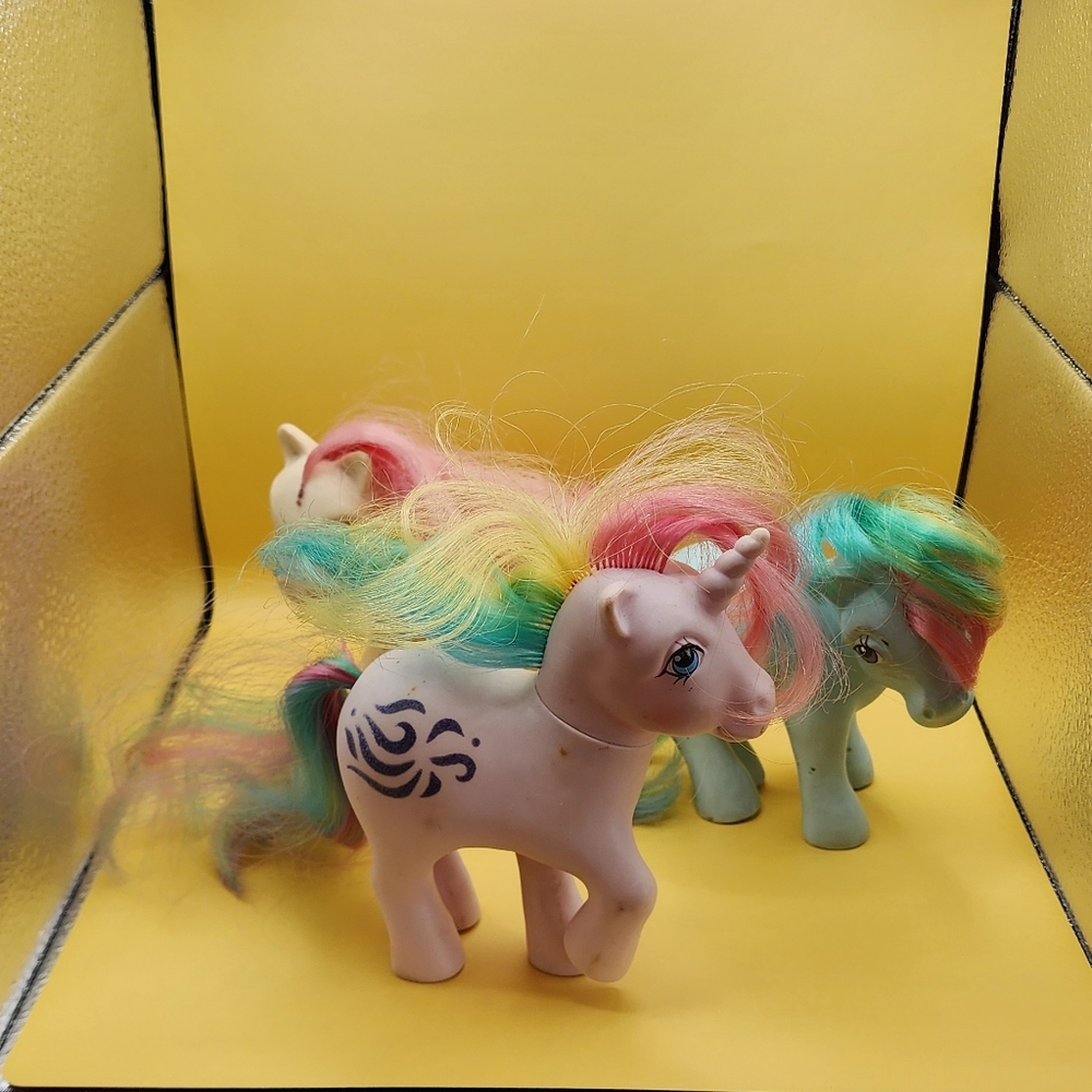 My Little Pony Lot of 3 for restoration or art projects G1 1980 Original MLP